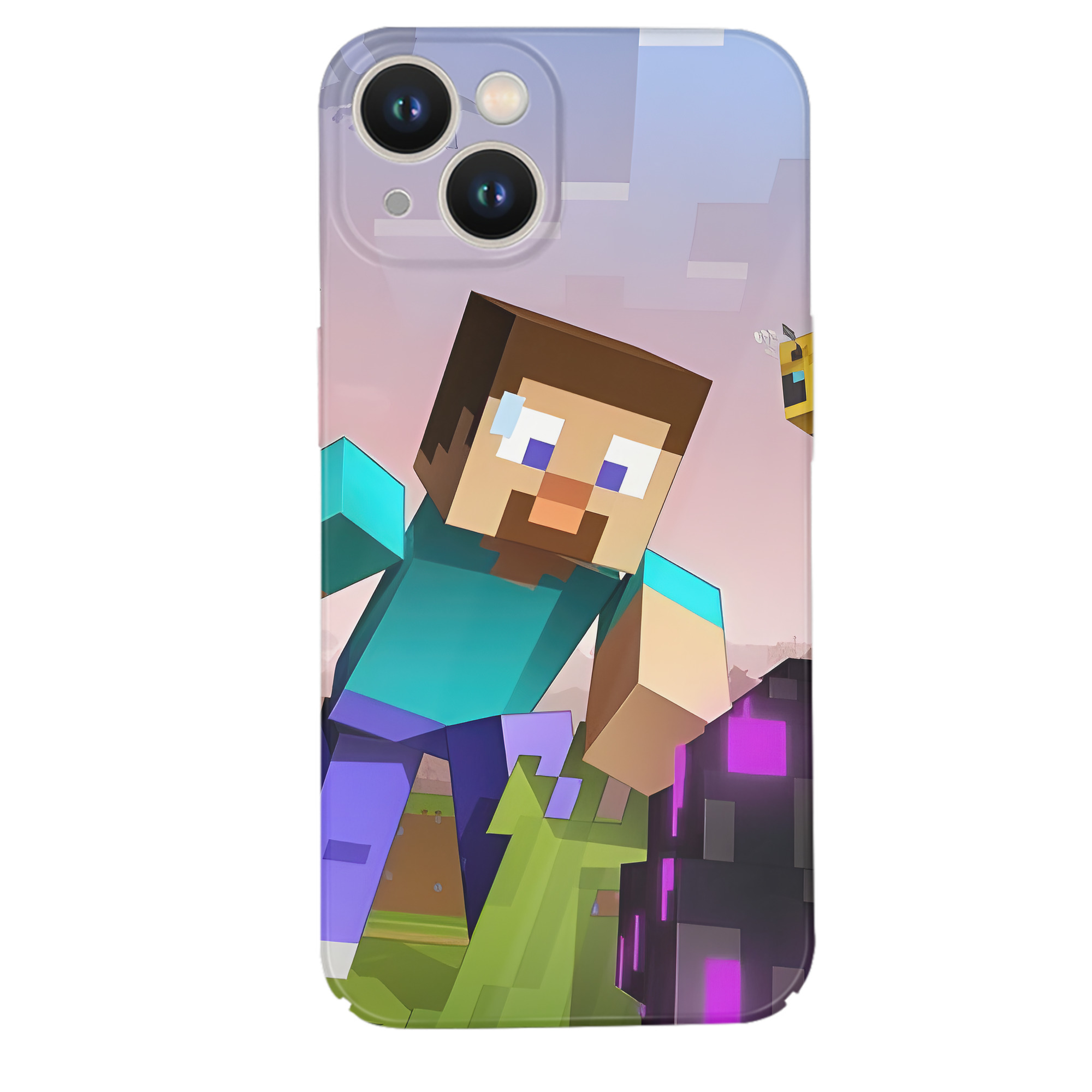 （画像用） マインクラフト ブロックの世界 Minecraft MC Block world 【iPhone 14シリーズ対応】ハードケース